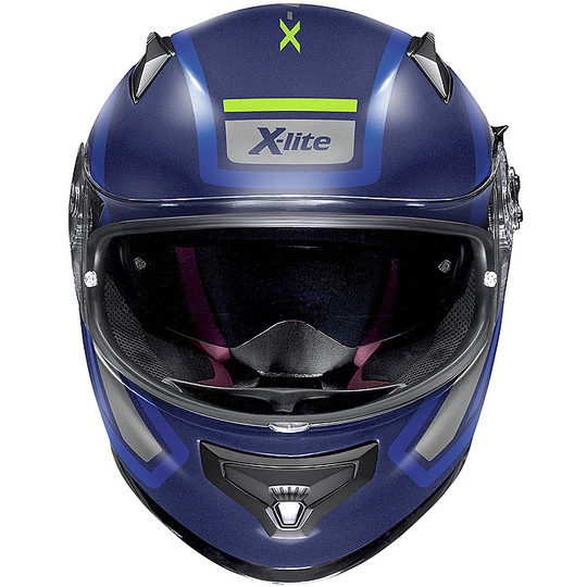 Integral Motorcycle Helmet in X-Lite X-661 Comrade N-com 041 Imperator Matt Blue