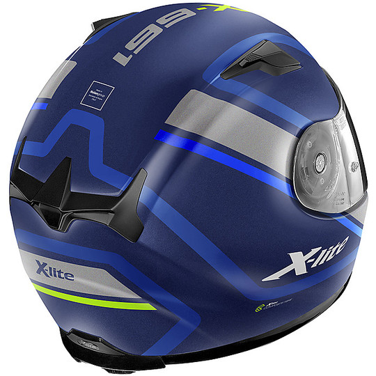 Integral Motorcycle Helmet in X-Lite X-661 Comrade N-com 041 Imperator Matt Blue
