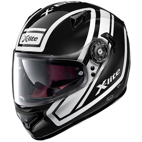 Integral Motorcycle Helmet in X-Lite X-661 Comrade N-com 044 Glossy Black