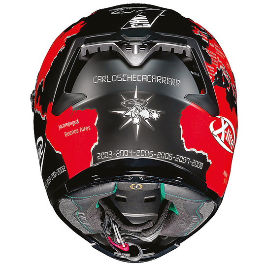 Integral Motorcycle Helmet in X-Lite X-803 Fiber Replica 015 C. Checa Matt Black