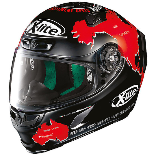 Integral Motorcycle Helmet in X-Lite X-803 Fiber Replica 015 C. Checa Matt Black