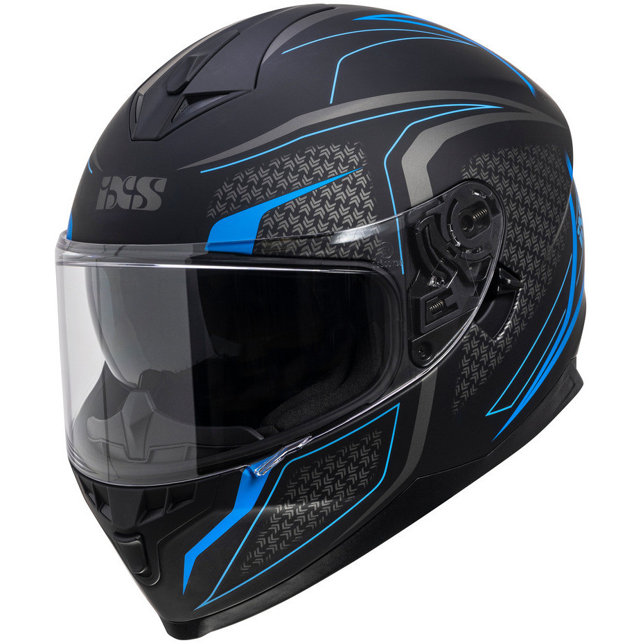Integral Motorcycle Helmet Ixs 1100 2.4 Matt Black Blue