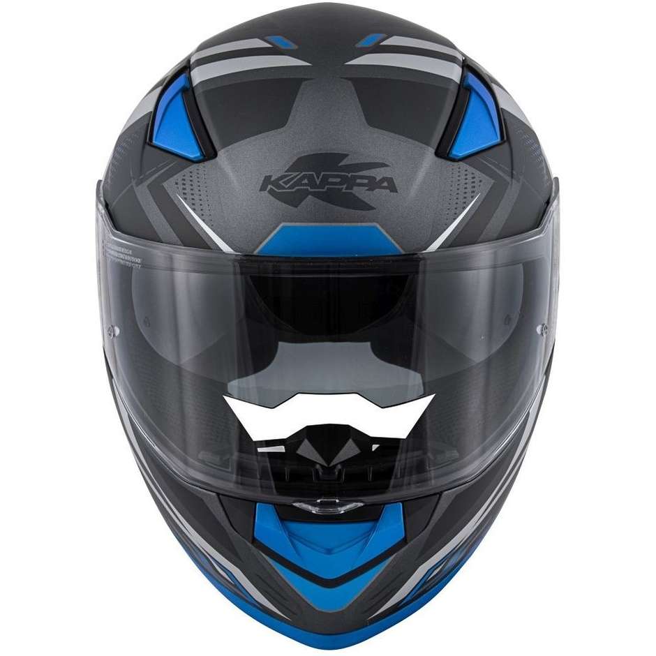 Integral Motorcycle Helmet Kappa KV-41 Dallas Simple Black Blu