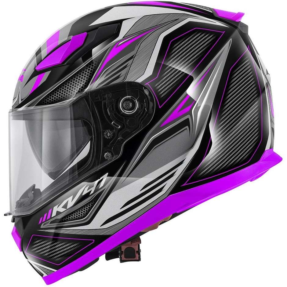 Integral Motorcycle Helmet Kappa KV-41 Figther Black Pink