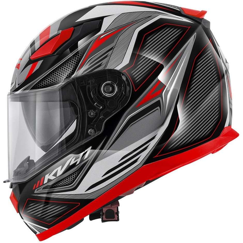 Integral Motorcycle Helmet Kappa KV-41 Figther Black Red