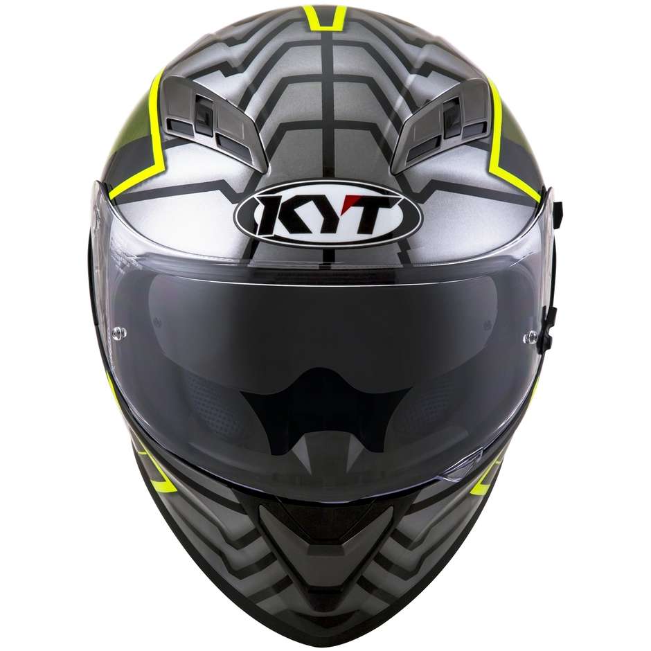 Integral Motorcycle Helmet KYT FALCON 2 ARMOR Yellow