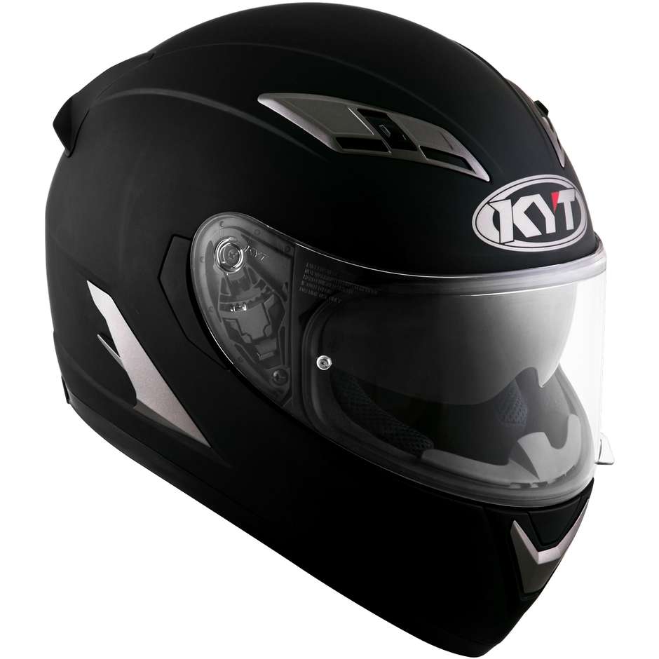 Integral Motorcycle Helmet KYT FALCON 2 PLAIN Matt Black