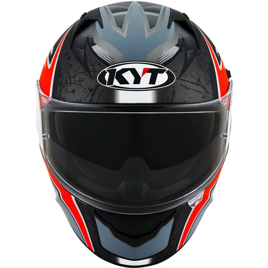 Integral Motorcycle Helmet Kyt NF-R MINDSET Anthracite Matt Red