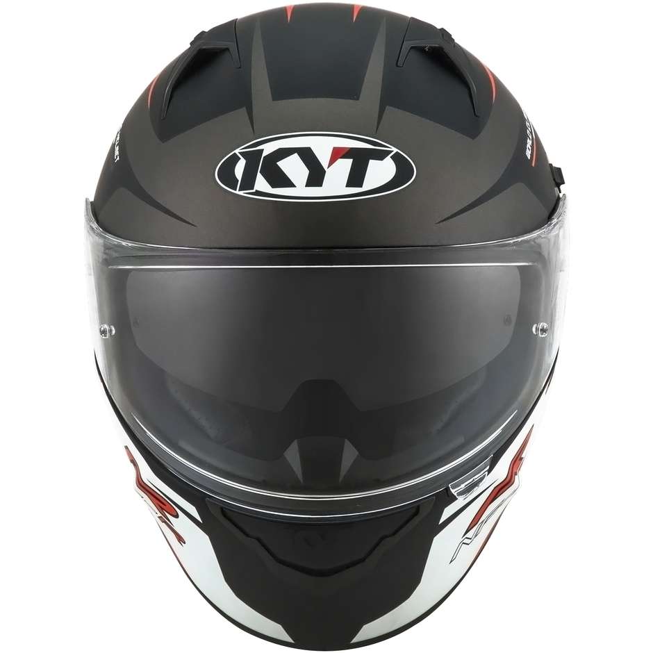 Integral Motorcycle Helmet KYT NF-R TRACK Matt Gray