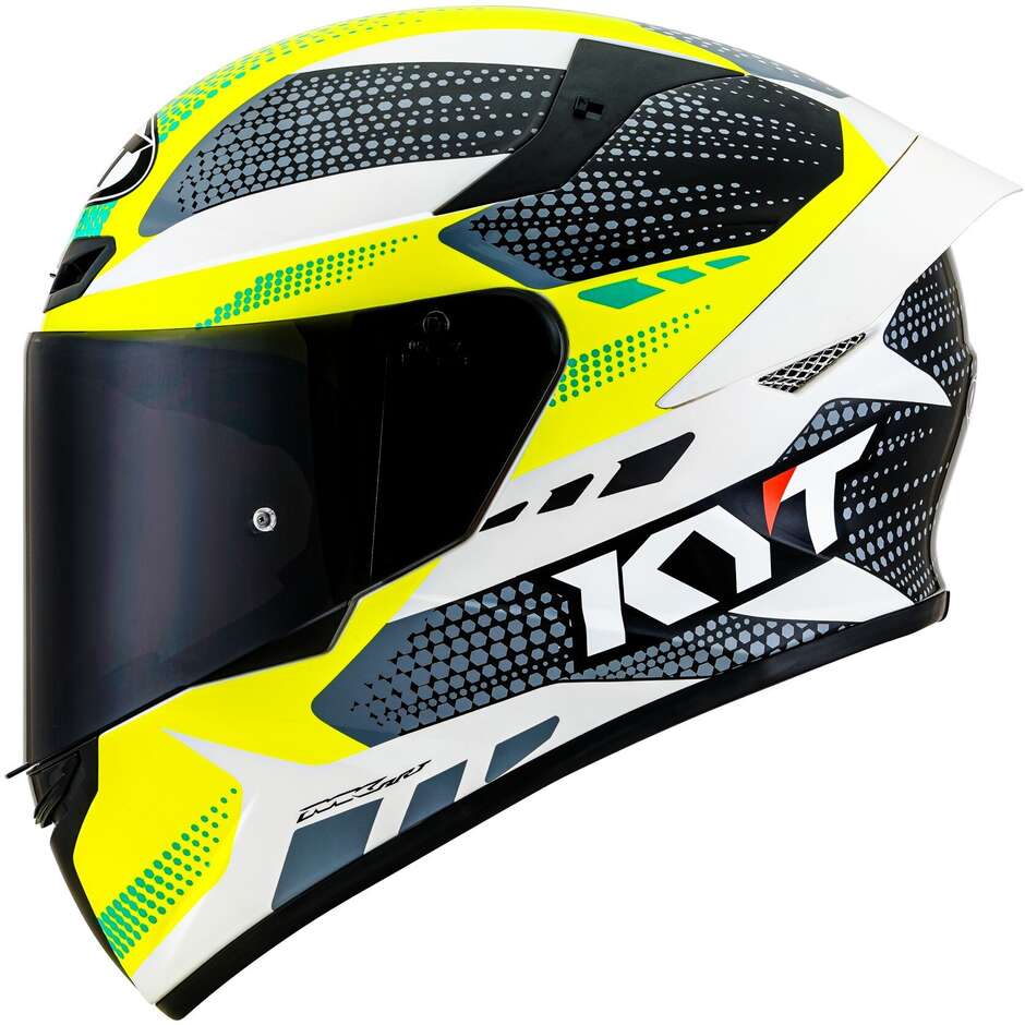 Integral Motorcycle Helmet Kyt TT-COURSE GEAR BLK Yellow