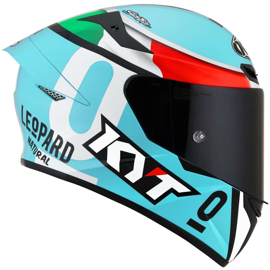 Integral Motorcycle Helmet Kyt TT-COURSE LEOPARD REPLICA TRICOLOR