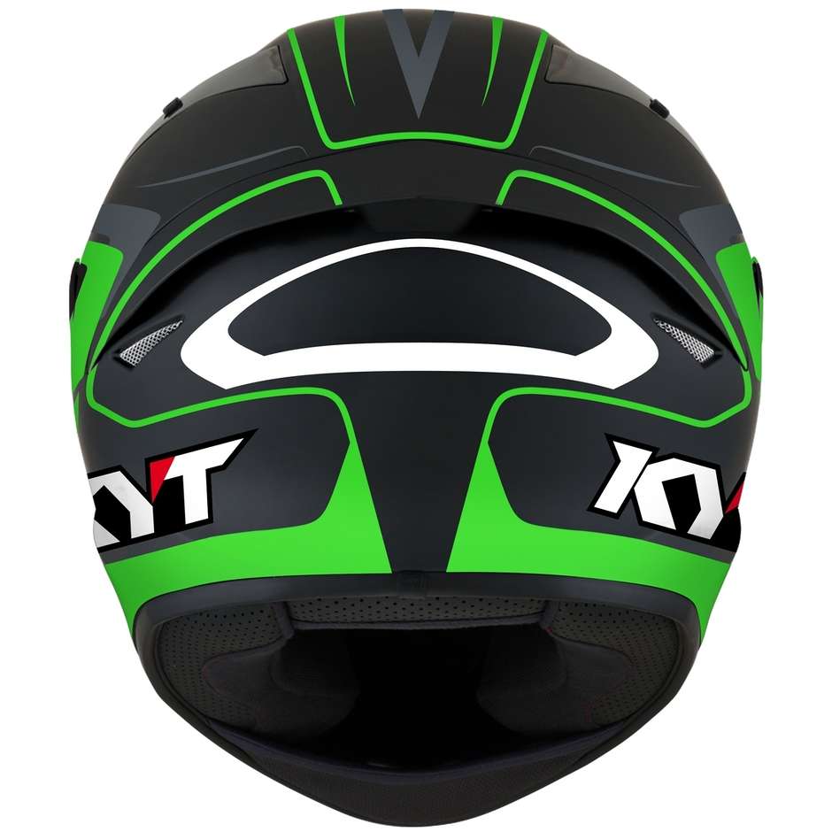 Integral Motorcycle Helmet KYT TT-COURSE OVERTECH Black Green