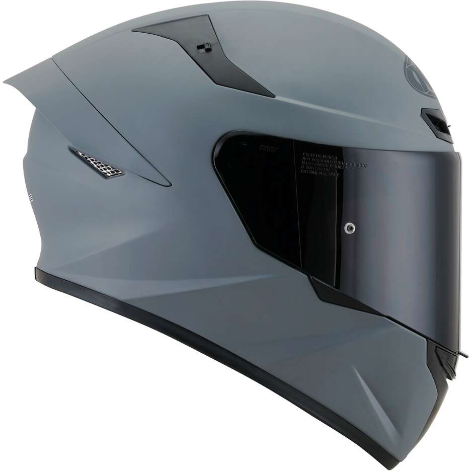 Integral Motorcycle Helmet Kyt TT-COURSE PLAIN Matt Gray