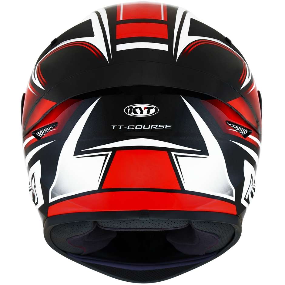 Integral Motorcycle Helmet KYT TT-COURSE TOURIST Fluo Red