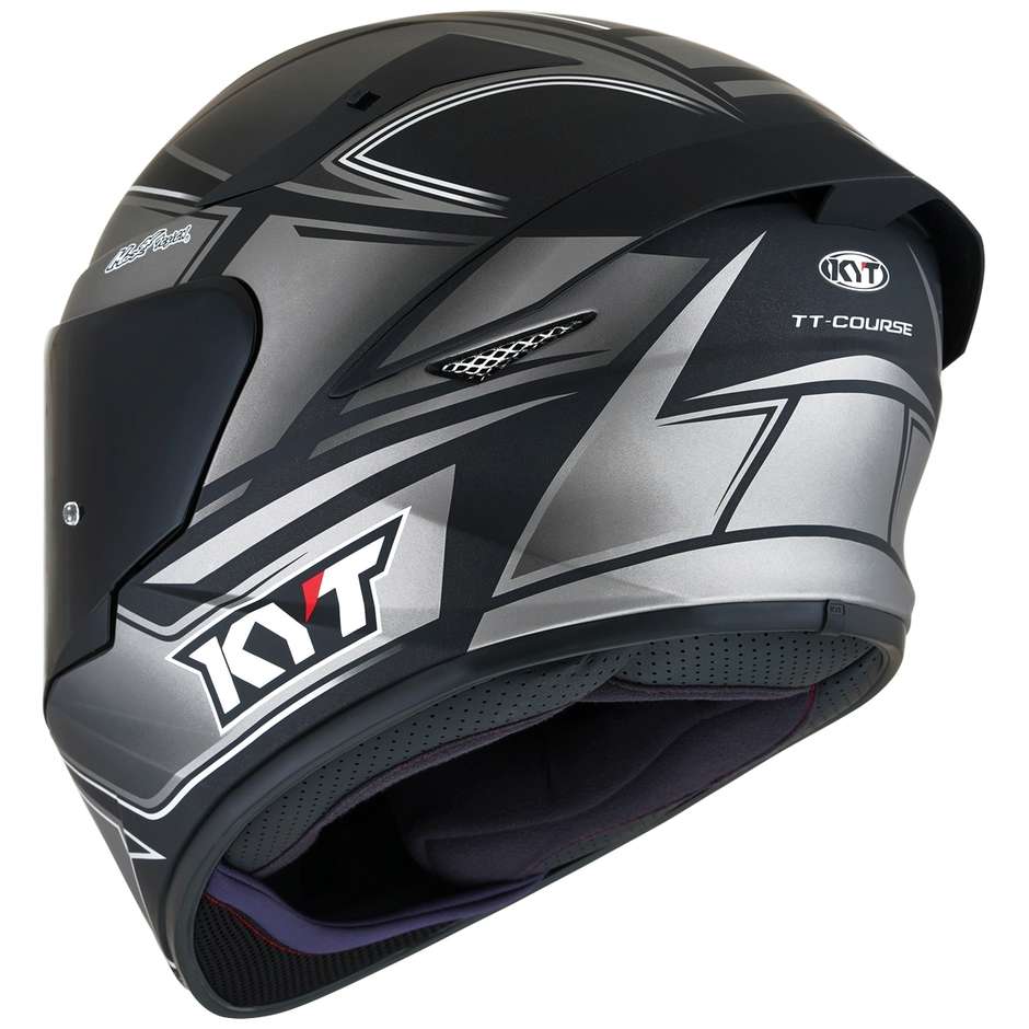 Integral Motorcycle Helmet KYT TT-COURSE TOURIST Matt COOL Gray