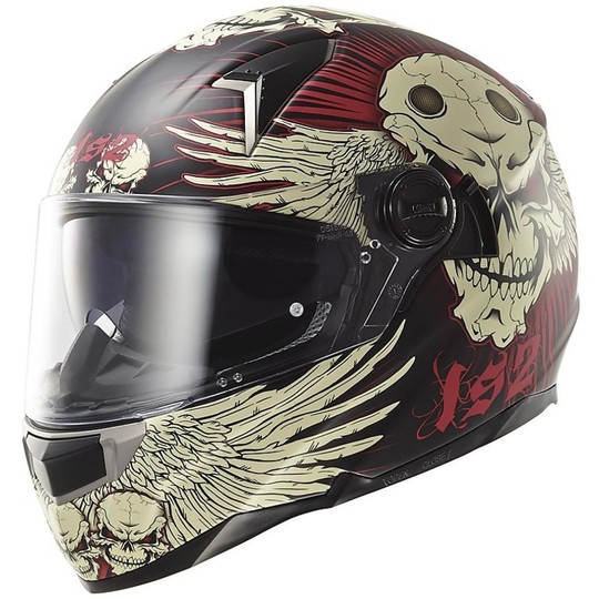 Integral Motorcycle Helmet LS2 Dart FT2 Frantic Black / Red