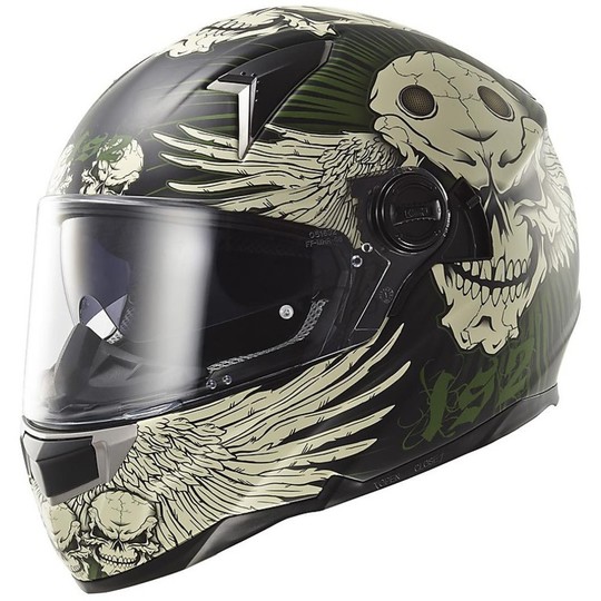 Integral Motorcycle Helmet LS2 Dart FT2 Frantic Military Green