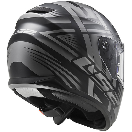 Integral Motorcycle Helmet LS2 FF320 Stream Bang EVO Matt Black / Titanium