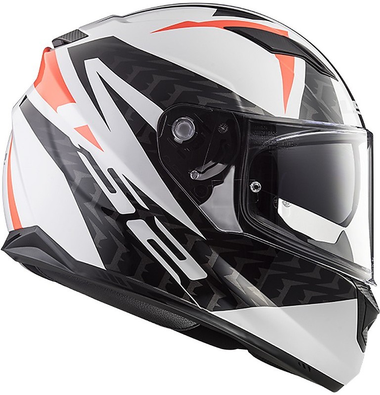 Integral Motorcycle Helmet LS2 FF320 Stream Evo COMMANDER White Black Red  For Sale Online 