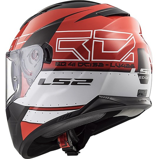 Integral Motorcycle Helmet LS2 FF320 Stream Evo KUB Black Red
