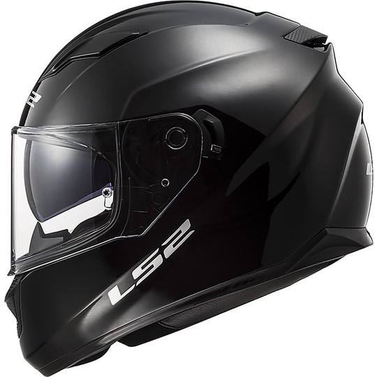 Integral Motorcycle Helmet LS2 FF320 STREAM EVO Solid Glossy Black