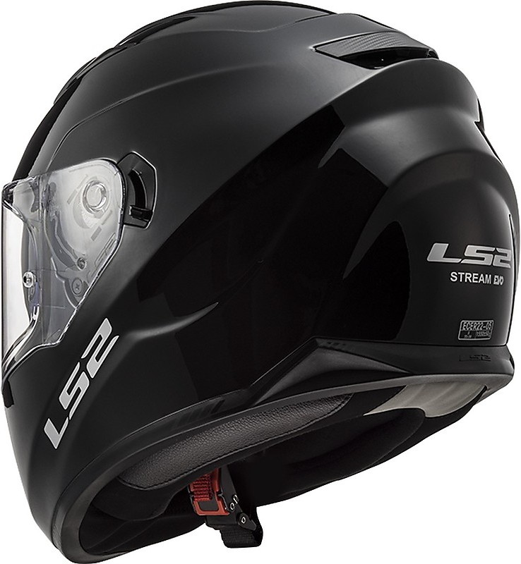Integral Motorcycle Helmet LS2 FF320 STREAM EVO Solid Glossy Black For Sale  Online 