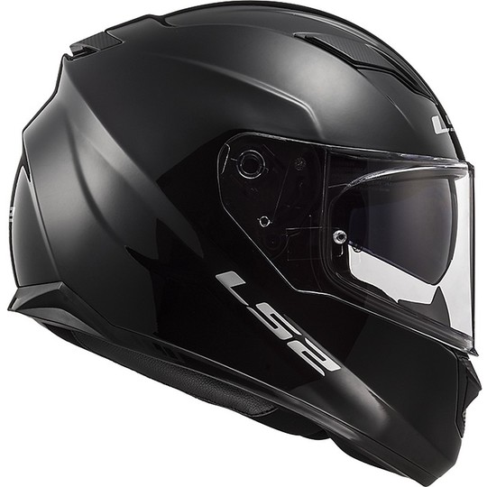 Integral Motorcycle Helmet LS2 FF320 STREAM EVO Solid Glossy Black