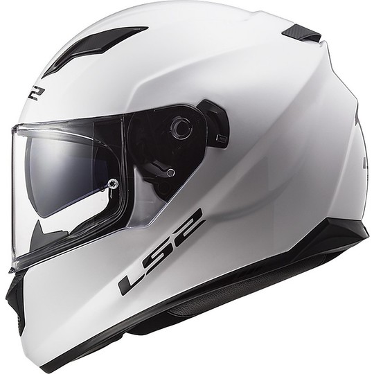 Integral Motorcycle Helmet LS2 FF320 STREAM EVO Solid Glossy White