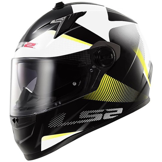 Integral Motorcycle Helmet LS2 FF322 Concept II Tyrell Hi-Vison Yellow