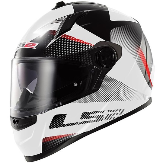 Integral Motorcycle Helmet LS2 FF322 Concept II Tyrell White / Black