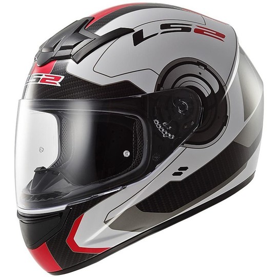 Integral Motorcycle Helmet LS2 FF352 Rookie Atmos White / Red