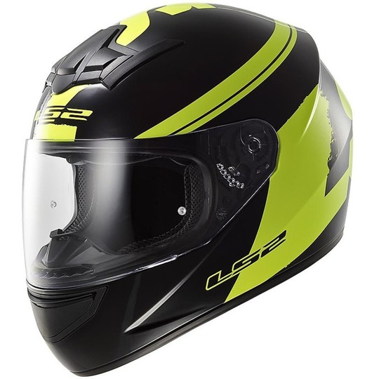 Integral Motorcycle Helmet LS2 FF352 Rookie Fluo Yellow Hi-Vision