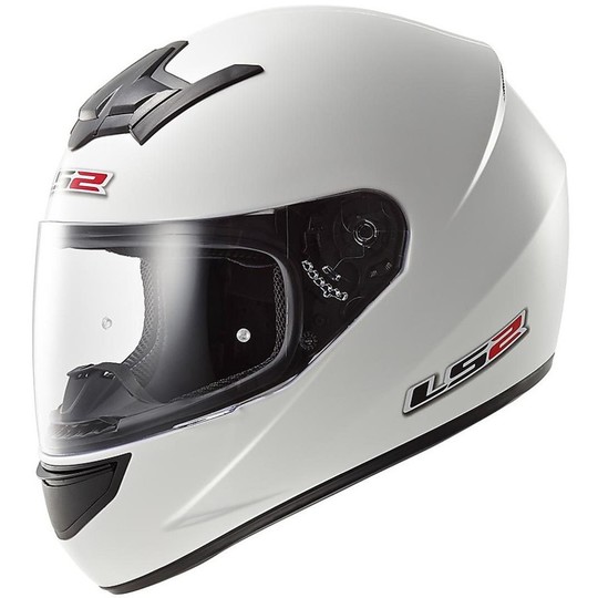 Integral Motorcycle Helmet LS2 FF352 Rookie Solid White