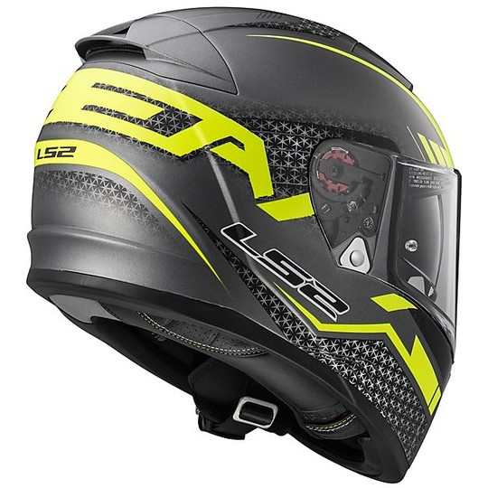 Integral Motorcycle Helmet LS2 FF390 Breacker Double Visor Split Matt Titanium