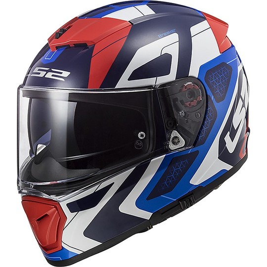 Integral Motorcycle Helmet LS2 FF390 BREAKER Android Blue Red