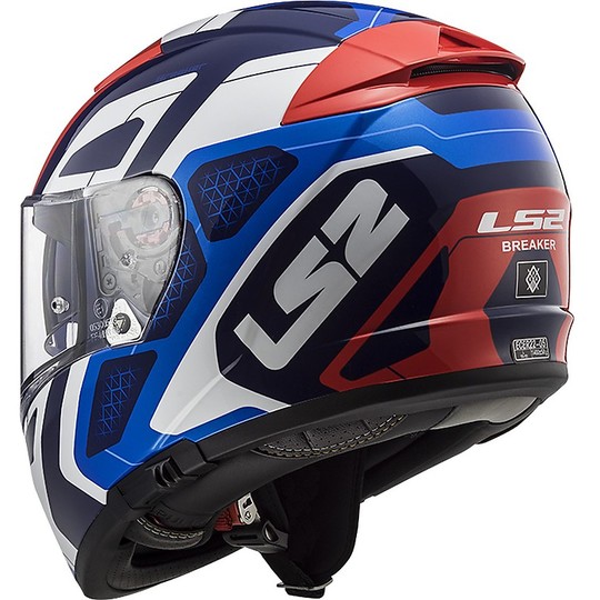 Integral Motorcycle Helmet LS2 FF390 BREAKER Android Blue Red