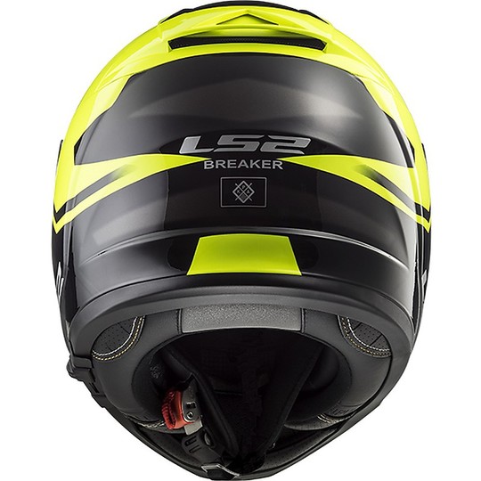 Integral Motorcycle Helmet LS2 FF390 Breaker Bold Black Yellow Fluo