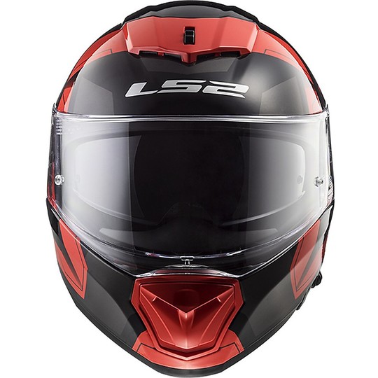 Integral Motorcycle Helmet LS2 FF390 Breaker Physics Black Red