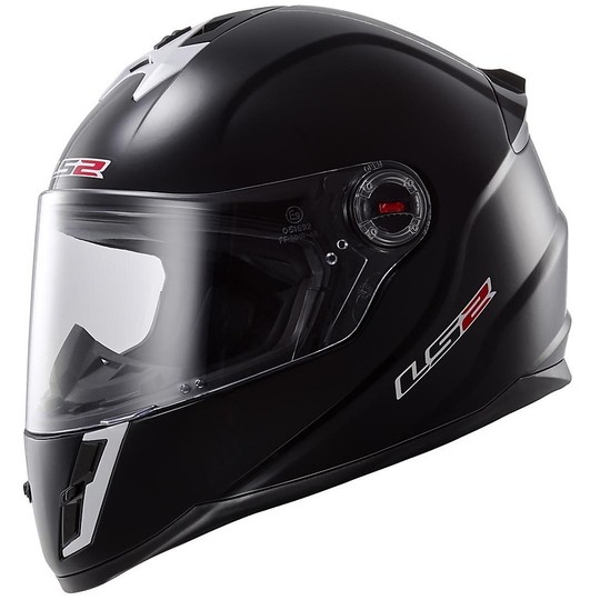 Integral Motorcycle Helmet LS2 FF392J Child Mini Mono Black