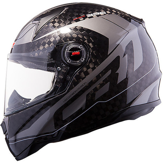 Integral Motorcycle Helmet LS2 FF396 CR1 Diablo Big Carbon Gunmetal