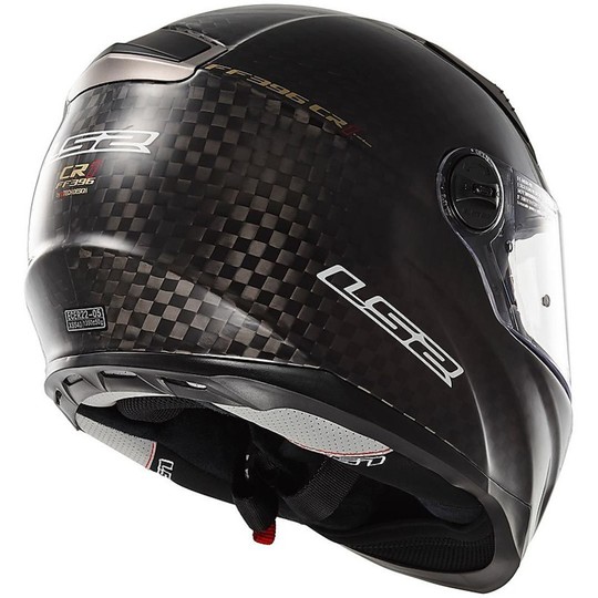 Integral Motorcycle Helmet LS2 FF396 CR1 Single Mono Full Carbon Air Pump