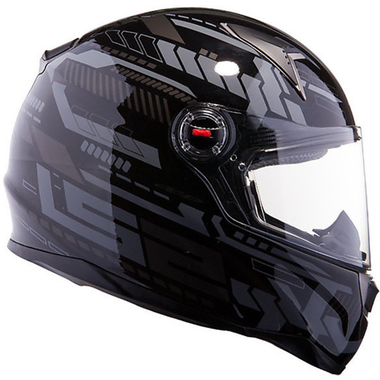 Integral Motorcycle Helmet LS2 FF396 FT2 Tron Matte Black Titanium Double Visor