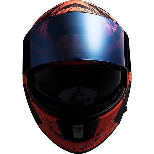 Integral Motorcycle Helmet Ls2 FF397 Vector Hunter Black Opaque Orange