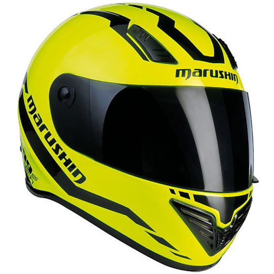 Integral Motorcycle Helmet Marushin 999RS Start-Up Hi-Vision Yellow Lightweight