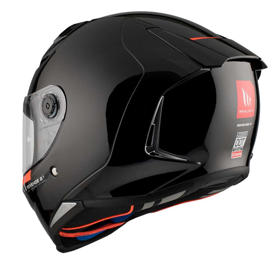 Integral Motorcycle Helmet Mt Helmet REVENGE 2 S Solid A1 Glossy Black