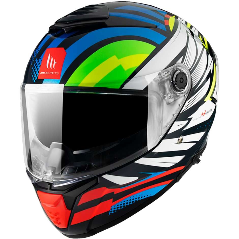 Integral Motorcycle Helmet Mt Helmet THUNDER 4 Sv DRAX B7 Glossy Blue