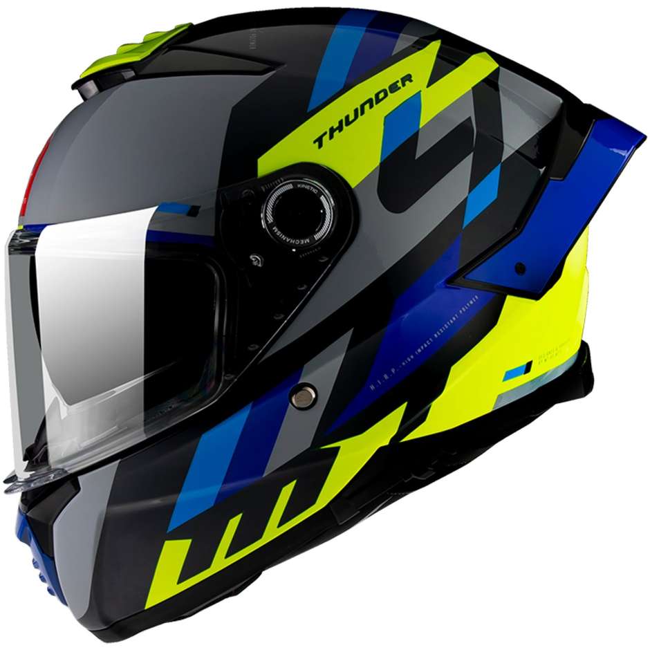 Integral Motorcycle Helmet Mt Helmet THUNDER 4 Sv ERGO E17 Glossy Blue