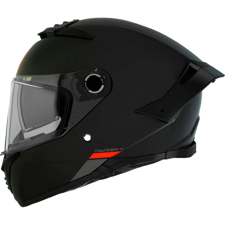 Integral Motorcycle Helmet Mt Helmet THUNDER 4 Sv Solid A1 Matt Black