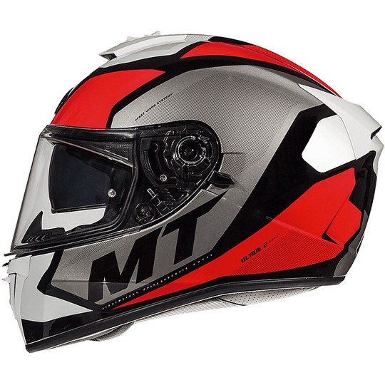 Integral Motorcycle Helmet MT Helmets BLADE 2 SV TRICK C5 Glossy Red