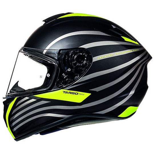 Integral Motorcycle Helmet MT Helmets Targa Doppler A0 Fluo Yellow Opaque